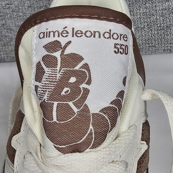 AIME LEON DORE x NEW BALANCE 550 – 2022 – WHITE/BROWN – MEN’S SIZE 9 D – NIB main image 15